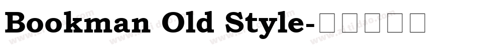 Bookman Old Style字体转换